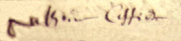 signature of Anthoine Caffier